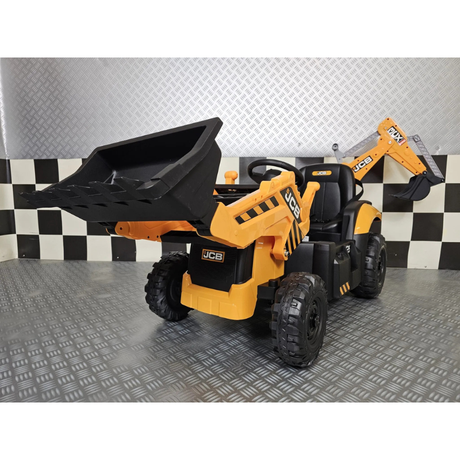 JCB Sitemaster CX3 Traktor til Børn 12V med Fjernbetjening