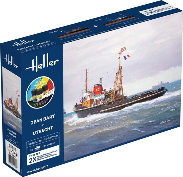 Heller modelskibe JEAN BART + UTRECHT Twinset - 1:200 Startsæt