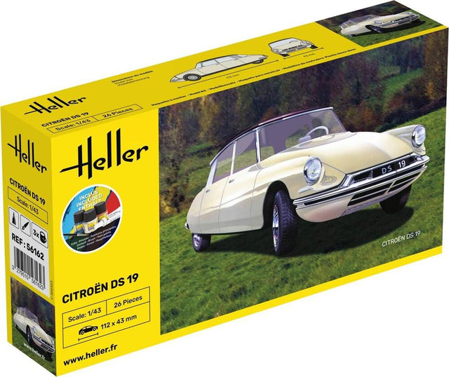 HELLER Citroën DS 19 - Modelbil 1:43 startsæt