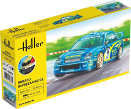Heller Subaru Impreza WRC 02 modelbil - 1:43 startsæt