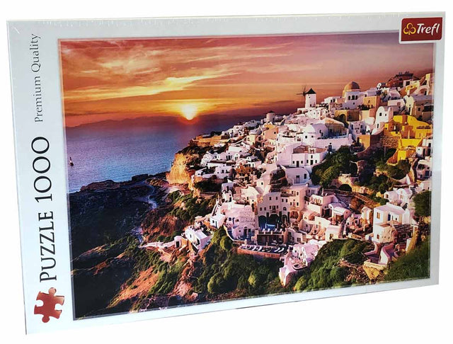 Puslespil 1000 brikker - Santorini sunset