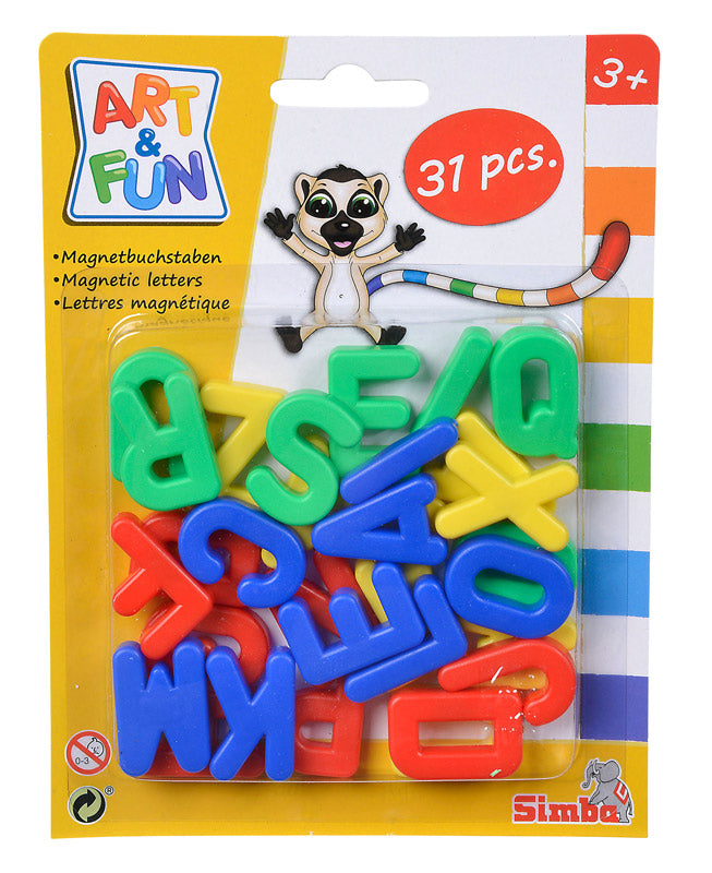 Art & Fun magnet bogstaver - 31 stk.