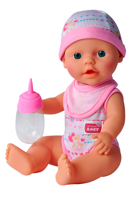 New Born Baby med pink tøj og tilbehør