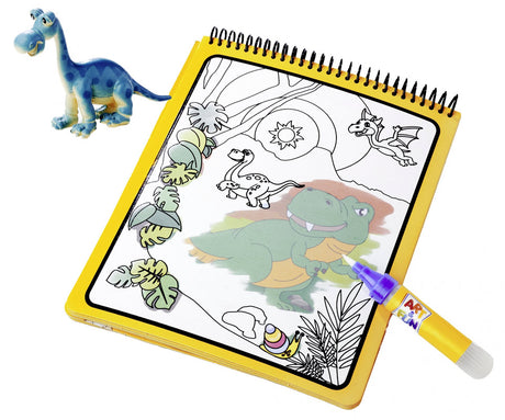 Art & Fun vandmalebog med dinosaur