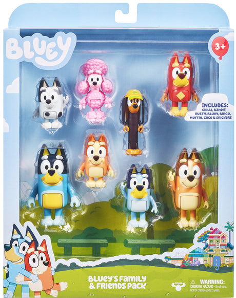 Bluey figurpakke - 8 figurer