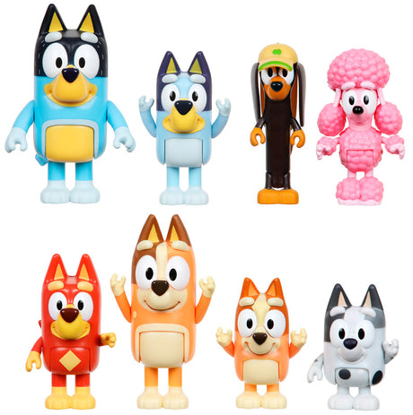 Bluey figurpakke - 8 figurer