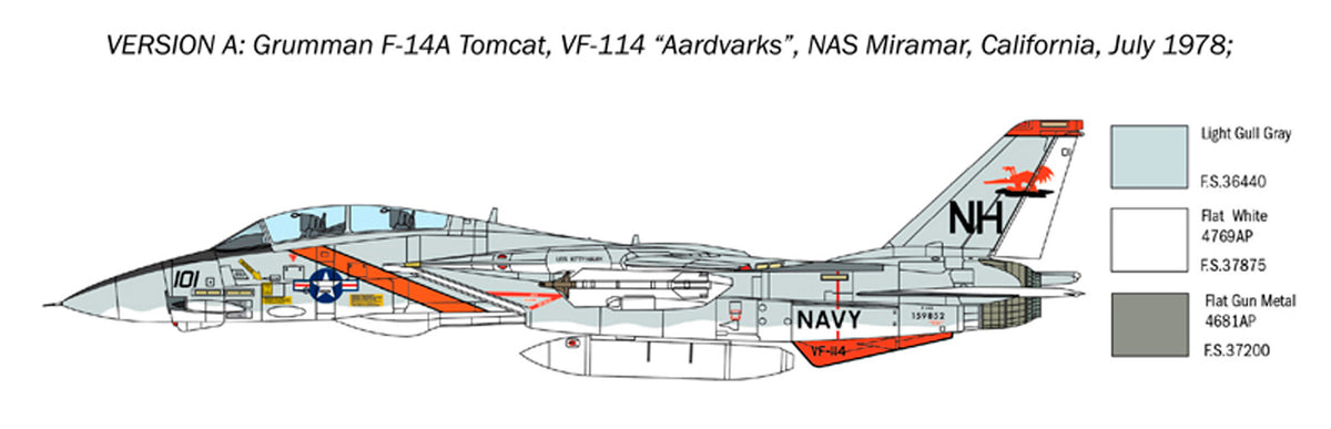 Italeri 1:72 F-14A Tomcat - Modelfly