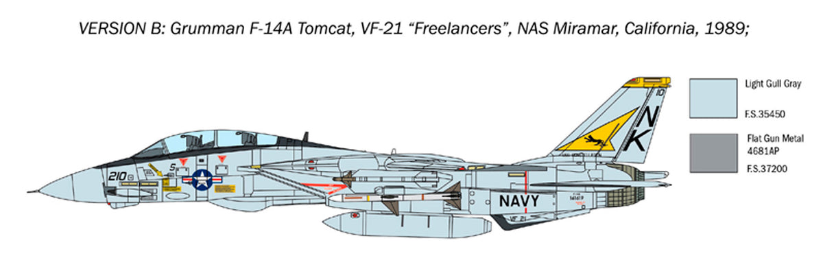 Italeri 1:72 F-14A Tomcat - Modelfly