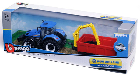 New Holland T7.315 traktor med vogn