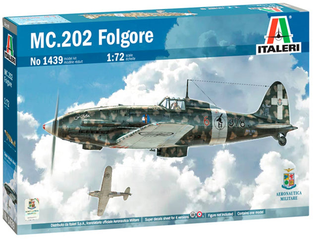 Italeri MC.202 Folgore italiensk kampfly - 1:72