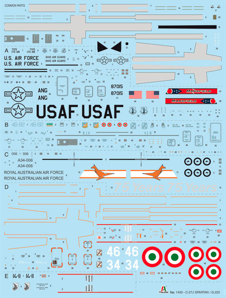 Italeri 1:72 C-27J Spartan G.222 - Modelfly