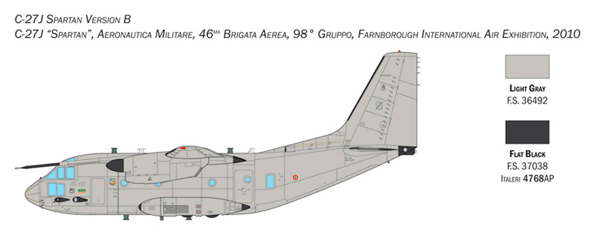 Italeri 1:72 C-27J Spartan G.222 - Modelfly