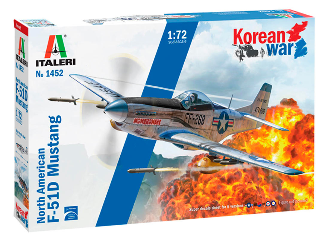 Italeri 1:72 North American F-51D Mustang Korean War - Modelfly