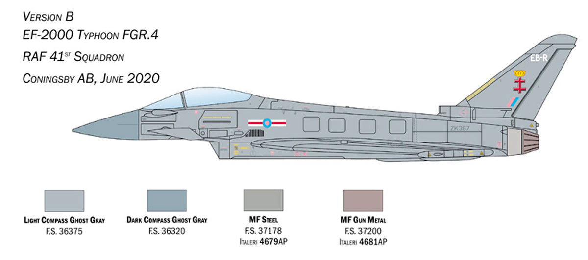 Italeri 1:72 EF-2000 Typhoon R.A.F service - Modelfly
