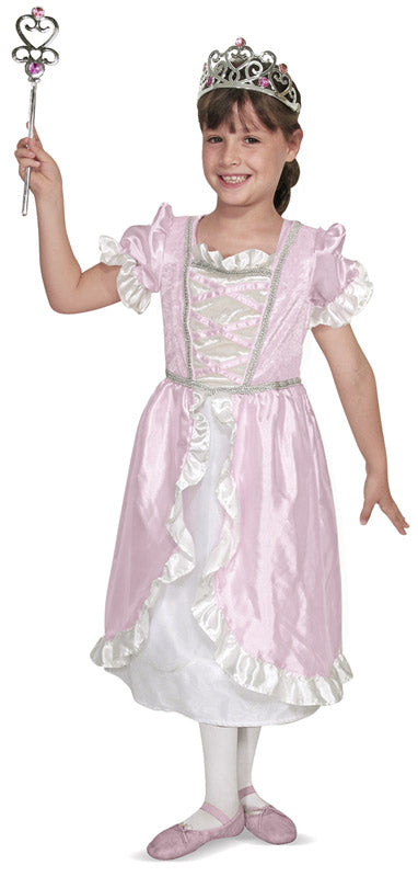 Prinsessekjole med tilbehør - str. 3 - 7 år.