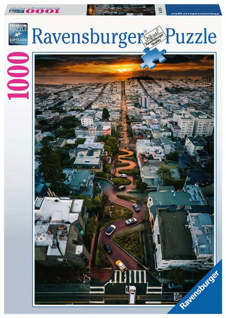 Ravensburger 1000 brikker - Lombard street san francisco