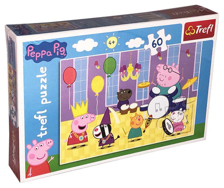 Trefl børnepuslespil - Peppa Pig at the ball - 60 brikker