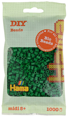 Hama midi Bio perler - Grøn