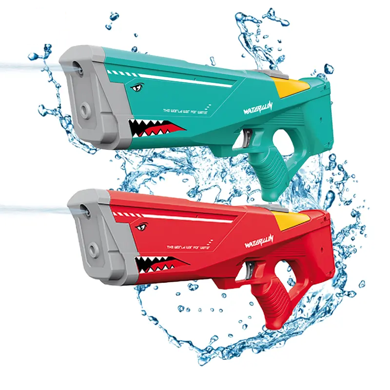 Elektrisk Vandpistol i Hajdesign – Opladelig