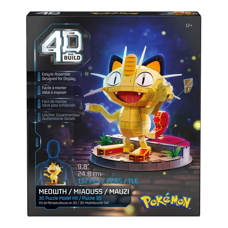 Pokémon 4D Build Meowth, 3D Puslespil & Byggesæt - 137 dele