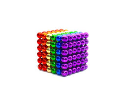 Magnetkugler 512 stk 5 mm Regnbuefarver