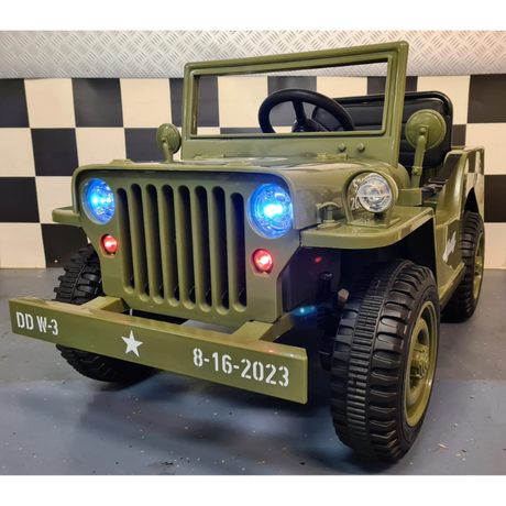 El Jeep Willy 12V til Børn – Grøn