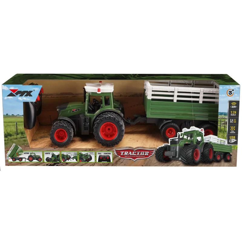 MX R/C Constructions Traktor med hænger – R/C (3+ år) 2.4GHz