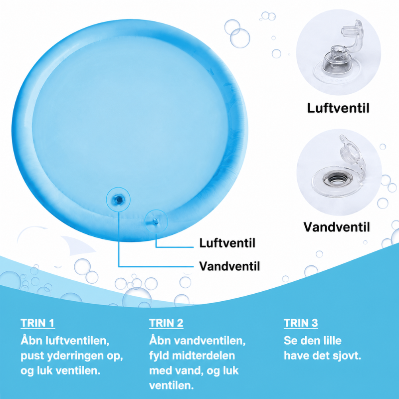Oppustelig PVC Badebasin - 100cm