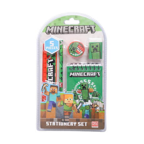 Minecraft skrivesæt - 5 dele