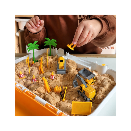 WOOPIE Kinetisk Sand Byggeplads i Kuffert 1 kg