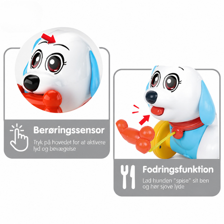 Musikalsk Legetøjshund med Lyd, Bevægelse og Læringsfunktioner