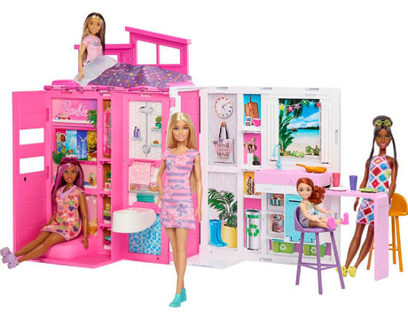 Barbie Getaway House – Foldbart dukkehus med dukke