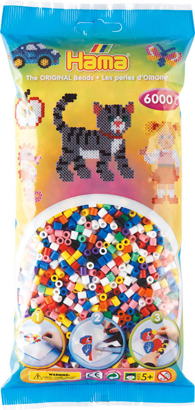 Hama midi perler 205-00 - 6000 stk. mix 00