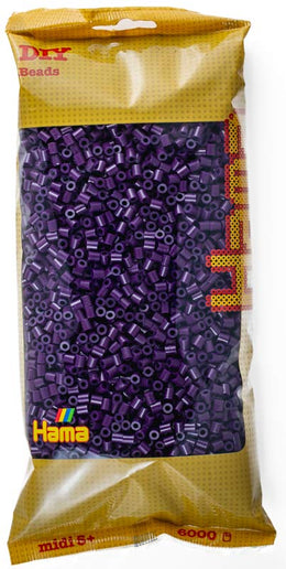 Hama midi perler 205-108 6000 stk - Aubergine