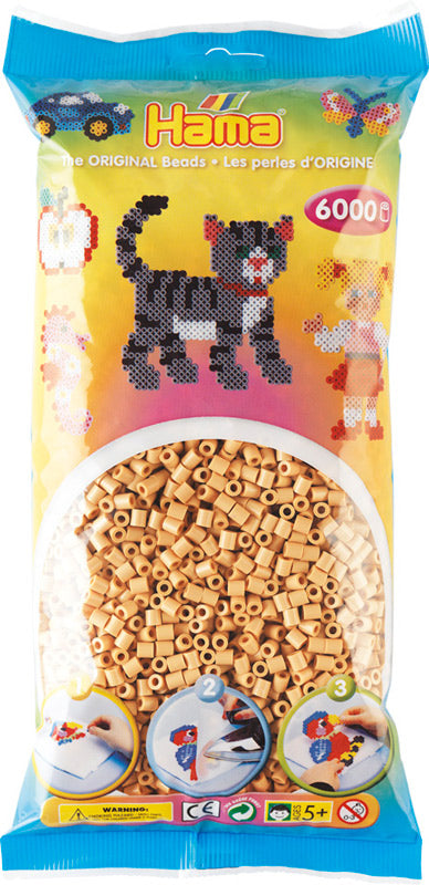 Hama midi perler 205-27 - 6000 stk. beige