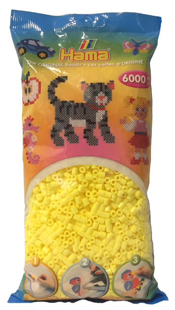 Hama midi perler 205-43 - 6000 stk. pastel gul