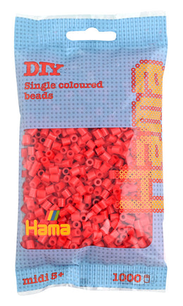 Hama midi perler 207-05 1000 stk. Røde