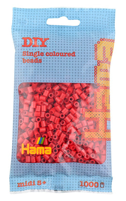 Hama midi perler 207-22 1000 stk. julerød