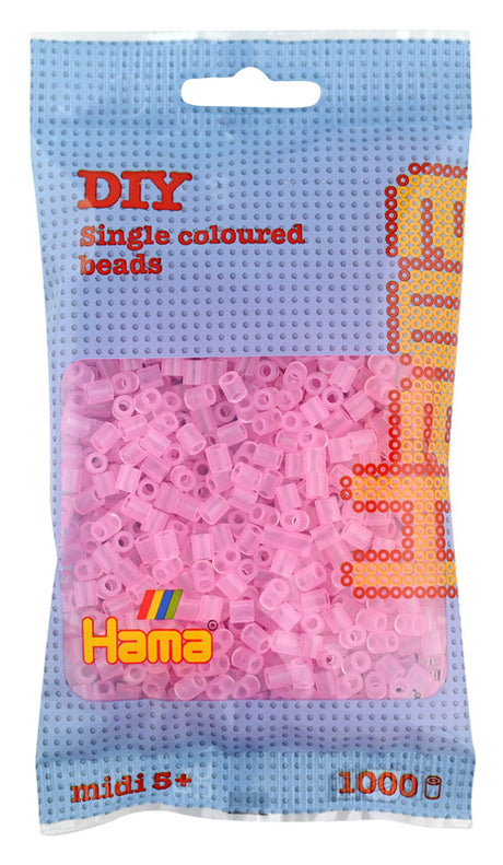 Hama midi perler 207-72 1000 stk. transparent rosa
