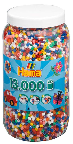 Hama midi perler 211-00 - 13.000 stk. standard farver