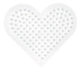 Hama stiftplade hjerte lille 8,5x7,5cm