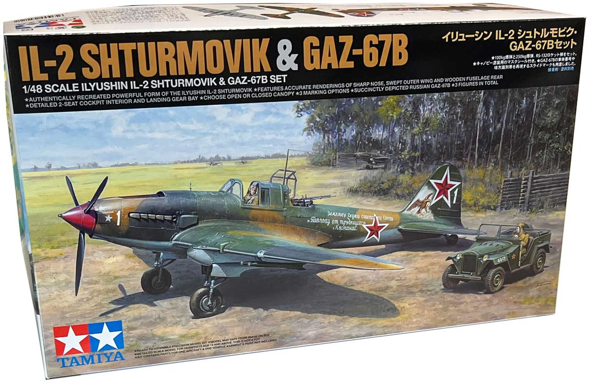 Tamiya Russisk IL-2 Shturmovik & GAZ-67B - 1:48