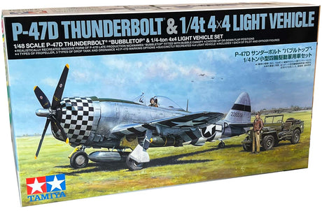 Tamiya P-47D Thunderbolt & 4x4 Jeep - 1:48