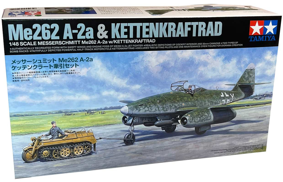 Tamiya Messerschmitt Me262 A-2a & Kettekraftrad - 1:48