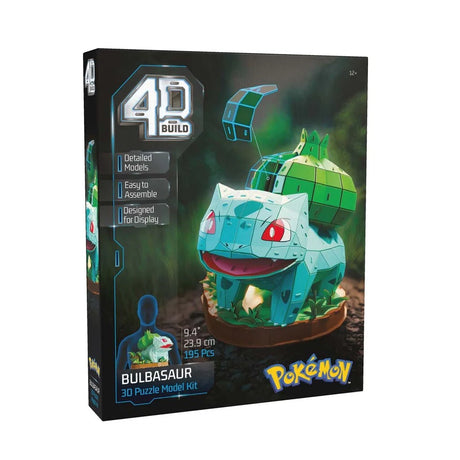 Pokémon 4D Build Bulbasaur, 3D Puslespil & Byggesæt - 195 dele