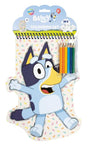 Bluey malebog med farveblyanter
