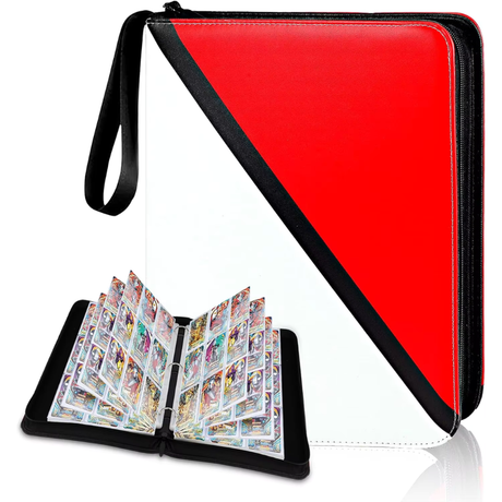 MIO 9-Pocket PU Leather Pokémon Kortmappe med Lynlås - Samlemappe til 900 Kort