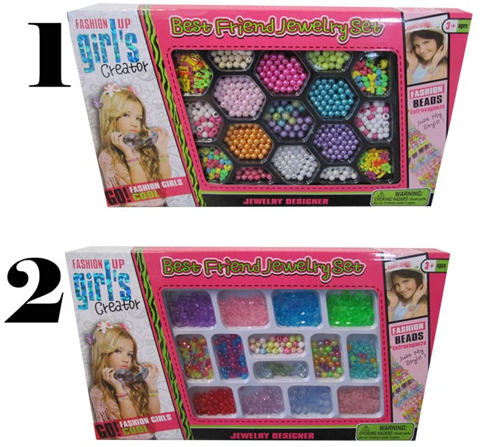 Girls creator perlesæt - 600 perler