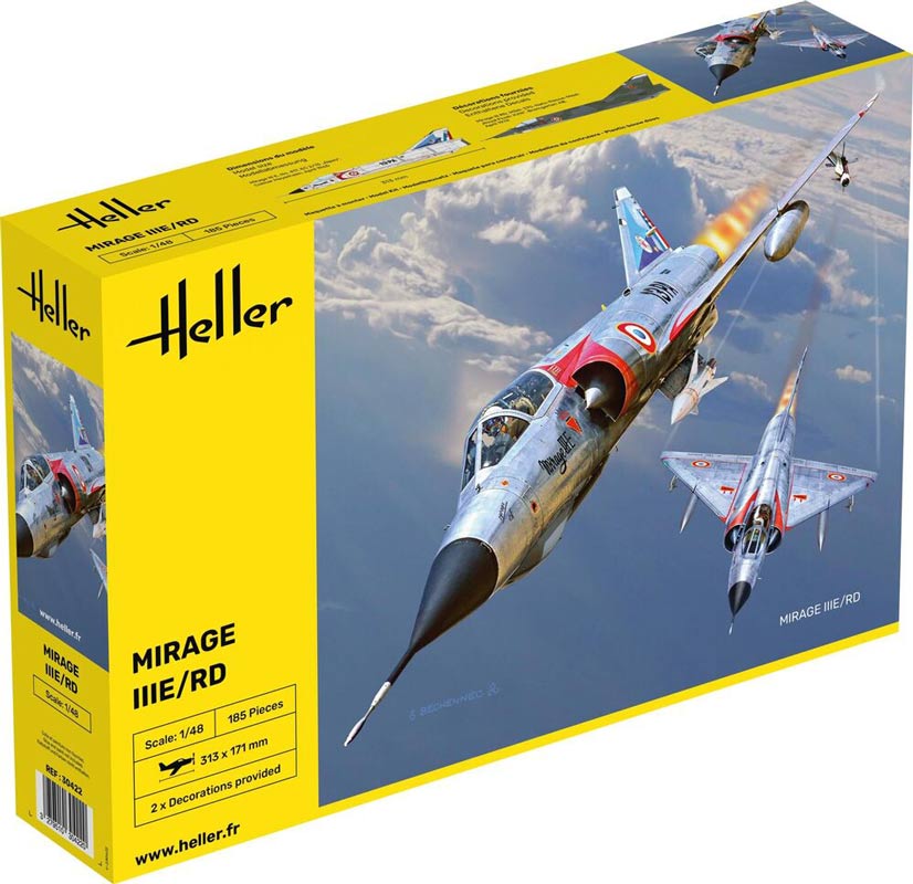 Heller Mirage IIIE/RD modelfly 1:48