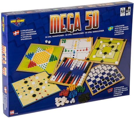 Mega spillemagasin med 50 spil varianter